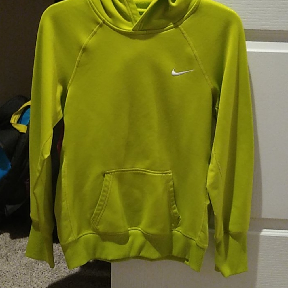 Lime Green Nike Therma-Fit Hoodie